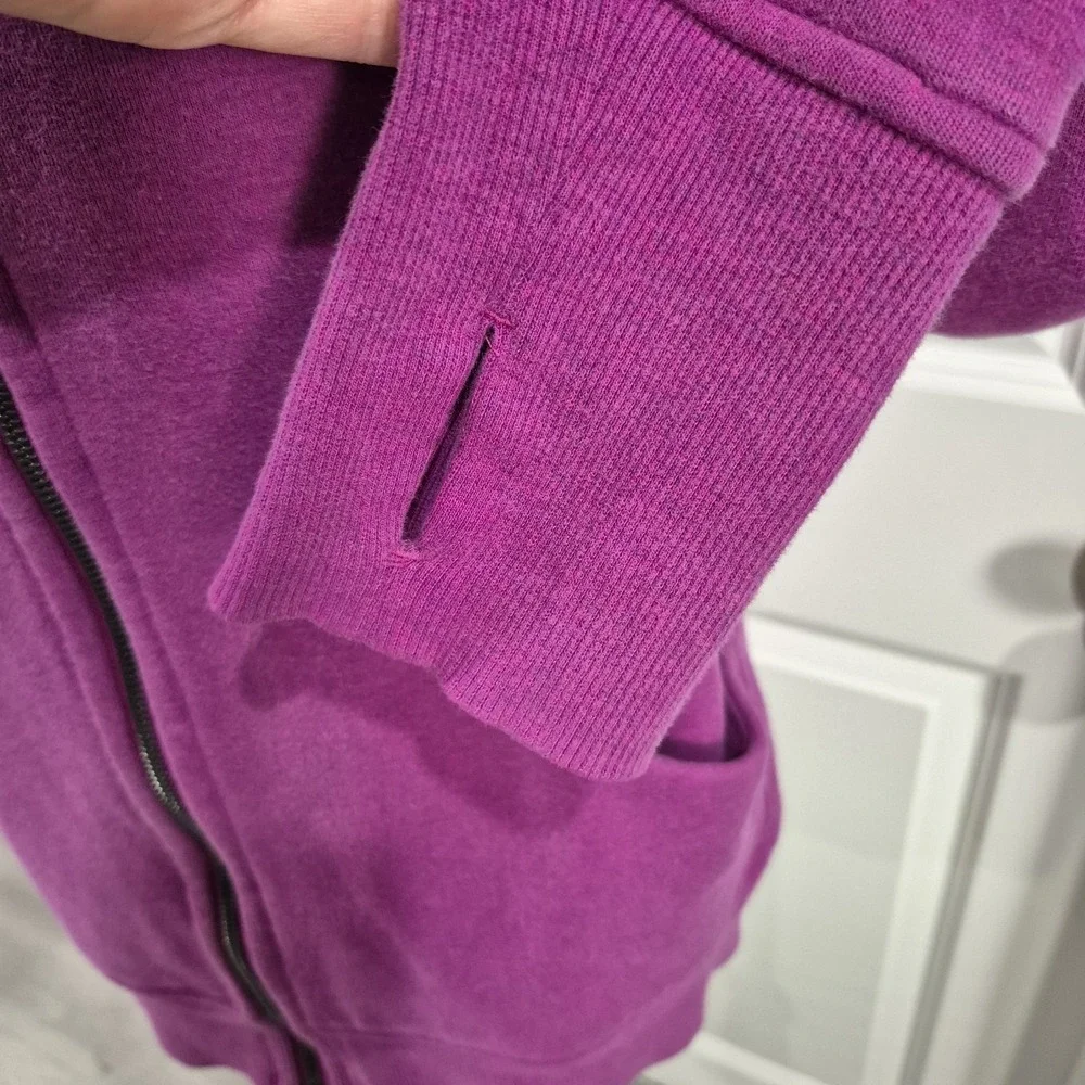 Lululemon Scuba Hoodie Womens 12 Regal Plum Full Zip Sweatshirt Jacket Classic